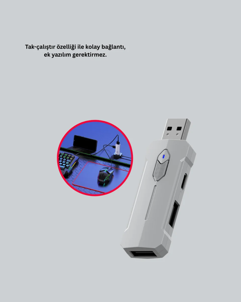 Android Uyumlu Oyun Klavye Mouse Seti | Taşınabilir & Dayanıklı