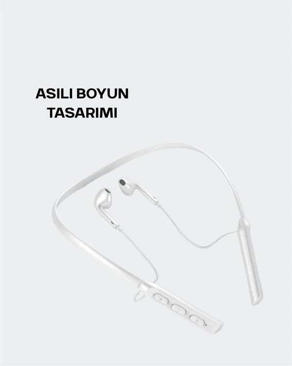 Kablosuz Bluetooth Kulaklık – Boyun Askılı, 100 Saat Pil Ömrü
