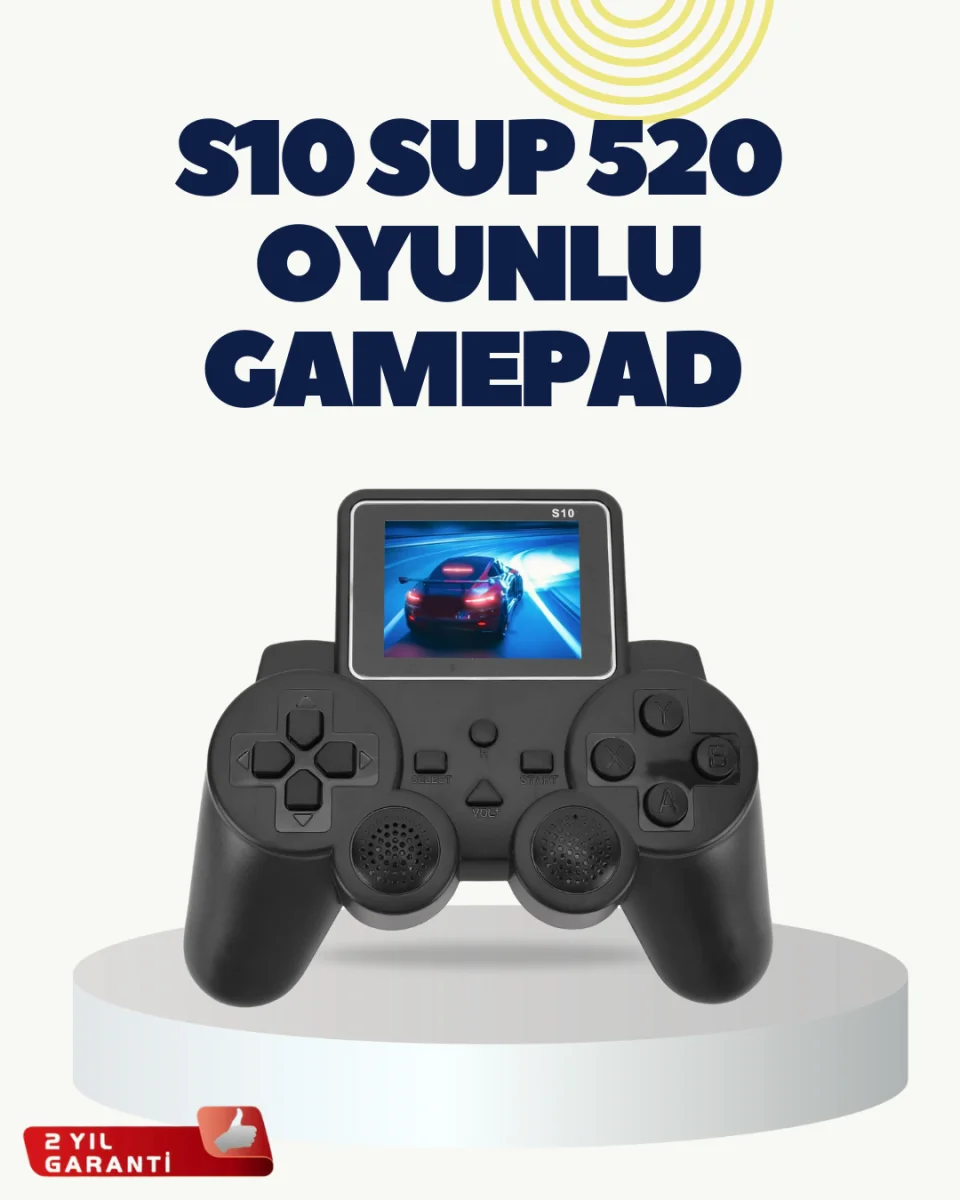 HDMI Destekli S10 Gamepad 520 Oyunlu TV’ye Bağlanabilir Atari 2025 Model