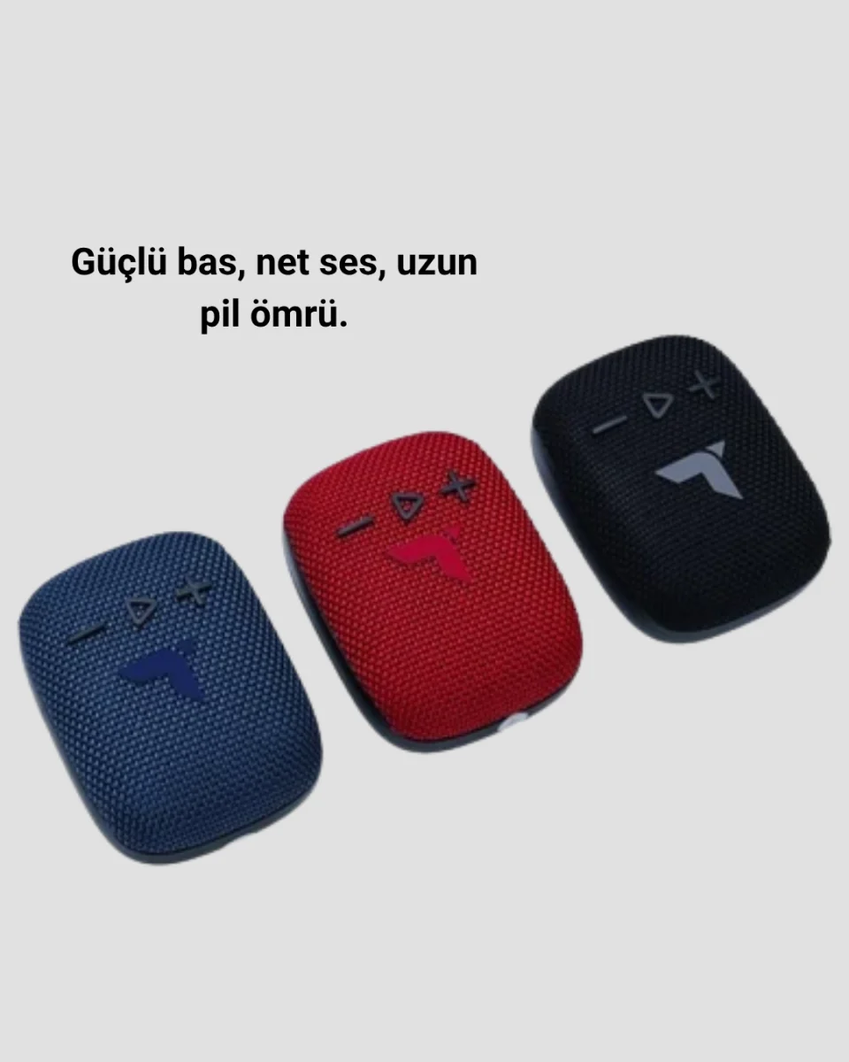 Taşınabilir Bluetooth Hoparlör Suya Dayanıklı Kumaş Kaplama