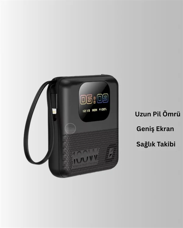 Şarj Cihazı, Saat ve Hoparlör Özellikli Akıllı Cihaz 10.000 mAh