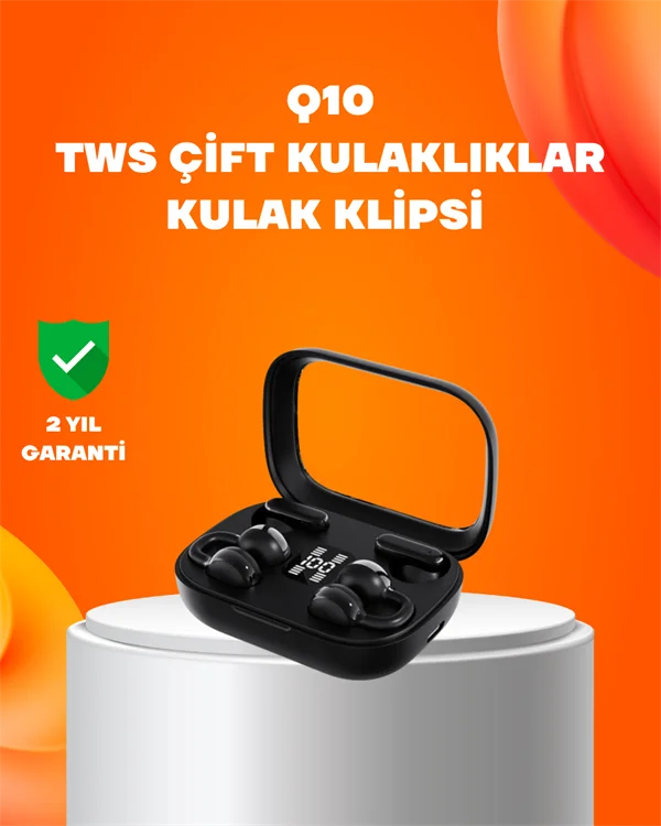 Q10 Bluetooth 5.4 Kablosuz Kulaklık – Dokunmatik, Uzun Pil Ömrü, Type-C Şarj