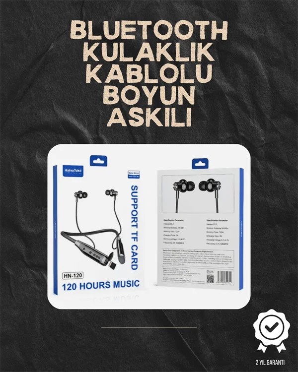 120 Saat Şarj Süresi Sunan Spor Tipi Kablosuz Bluetooth Kulaklık