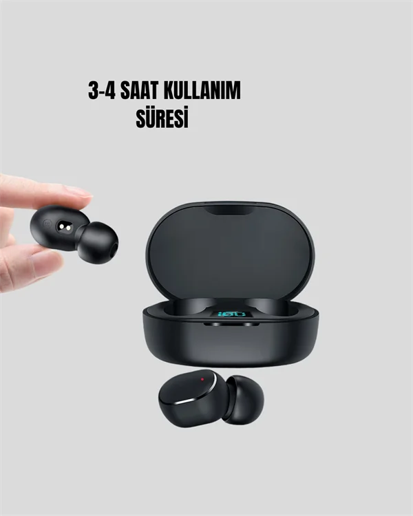 Kablosuz Kulak İçi Bluetooth Kulaklık Stereo Dokunmatik Kontrollü Kulaklık