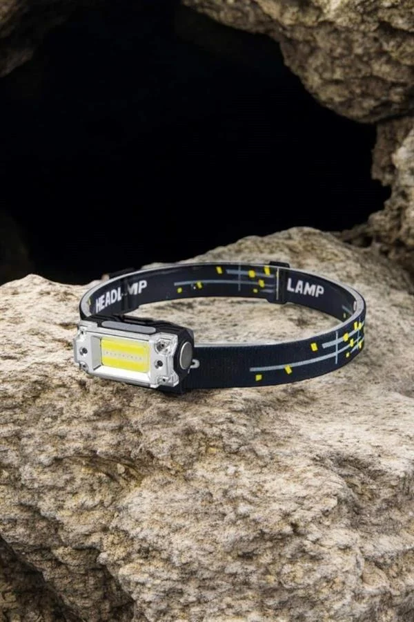 Kafa Lambası El Fenerli Kamp Lambası USB Şarjlı Esnek Lamba