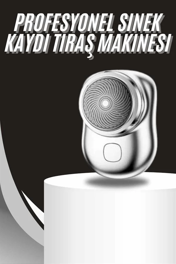 Kablosuz Tıraş Makinesi Günlük Hızlı Taşınabilir Şarjlı Yuvarlak Paslanmaz Çelik