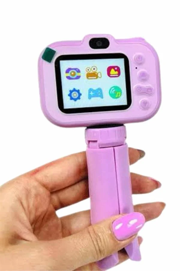 Çocuk Için Eğitici Video Kamera Ayaklı Mini Fotoğraf Makinesi