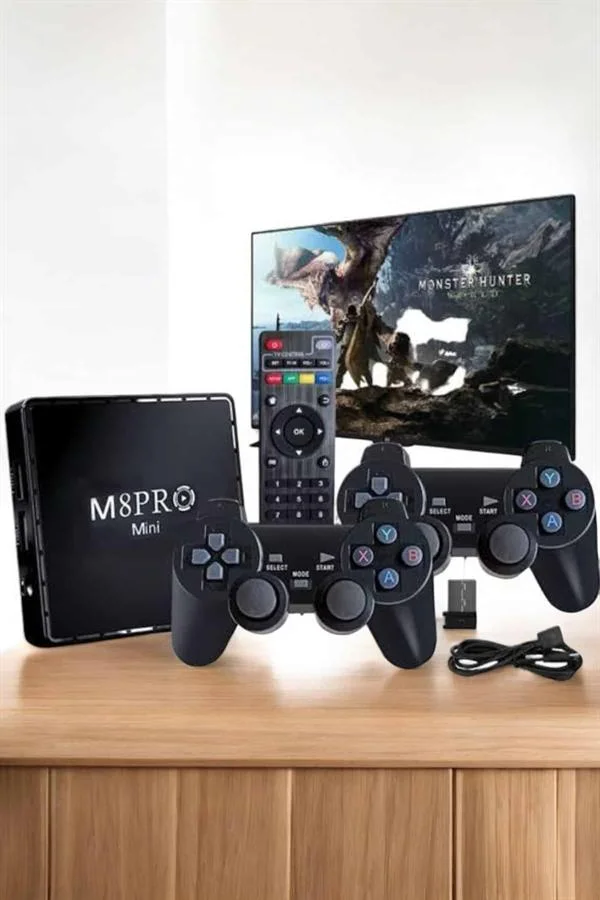 TV Game Box Netflix Youtube 1000 Oyunlu Android Oyun Konsolu Kumandalı
