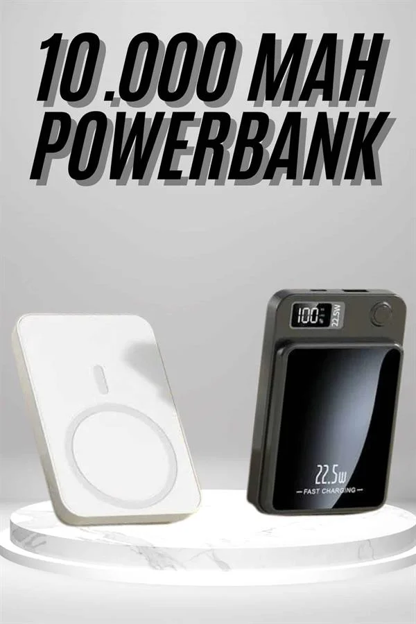 Magsafe Hızlı Şarj 10.000 Mah Wireless Şarj Powerbank Android ve İOS Uyumlu