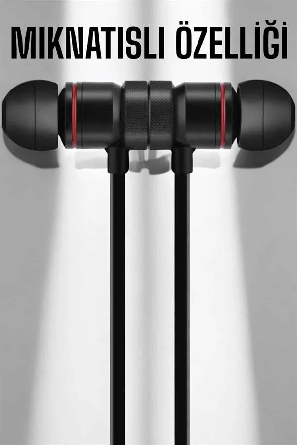 Kablolu Mıknatıslı Sport Kulaklık Bluetooth Bağlantılı