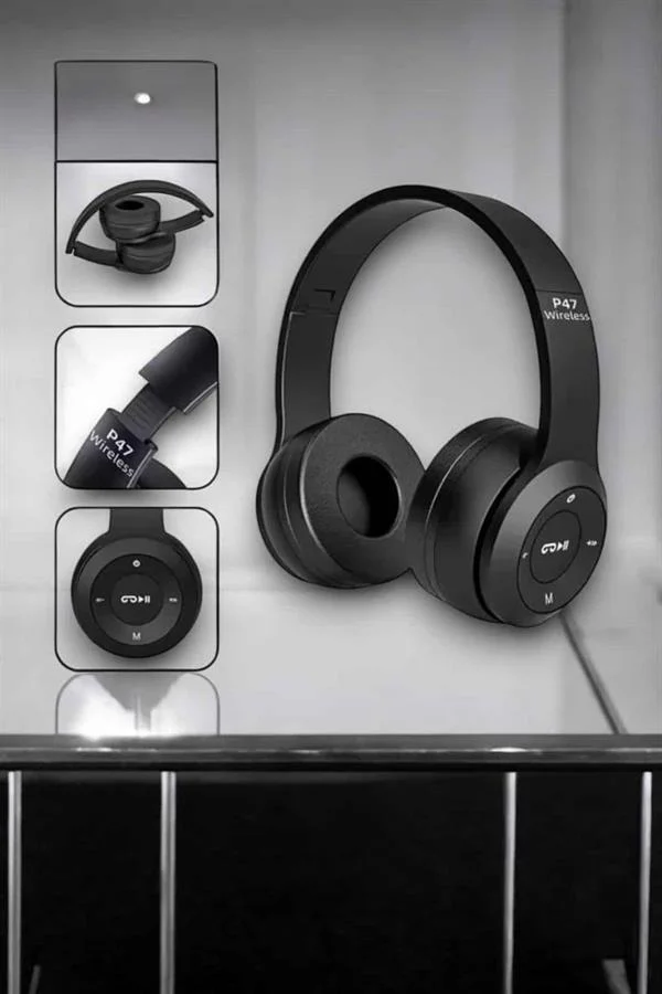 Kulak Üstü TF Kart ve AUX Destekli Ergonomik Bluetooth Kulaklık