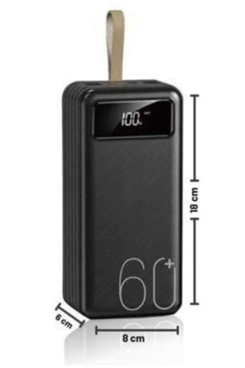 Powerbank Yüksek Kapasiteli 60.000 Mah Hızlı Şarj Şarj Özellikli Batarya