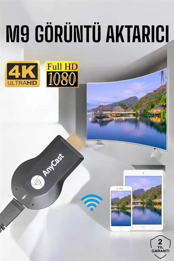 M9 Plus Görüntü Aktarıcı Wifi Aktarıcı HD Görüntü Kalitesi