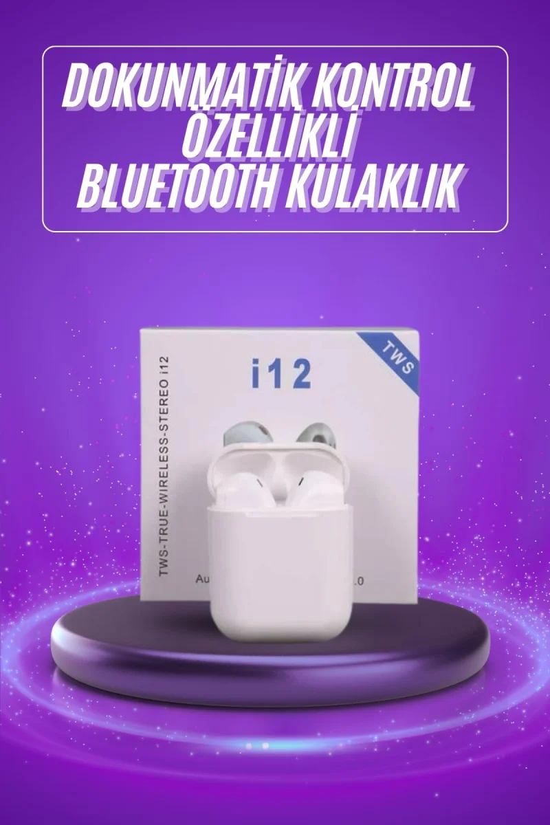 Yeni Nesil Beyaz TWS Bluetooth Kulaklık Android ve İOS Uyumlu Kablosuz Kulaklık