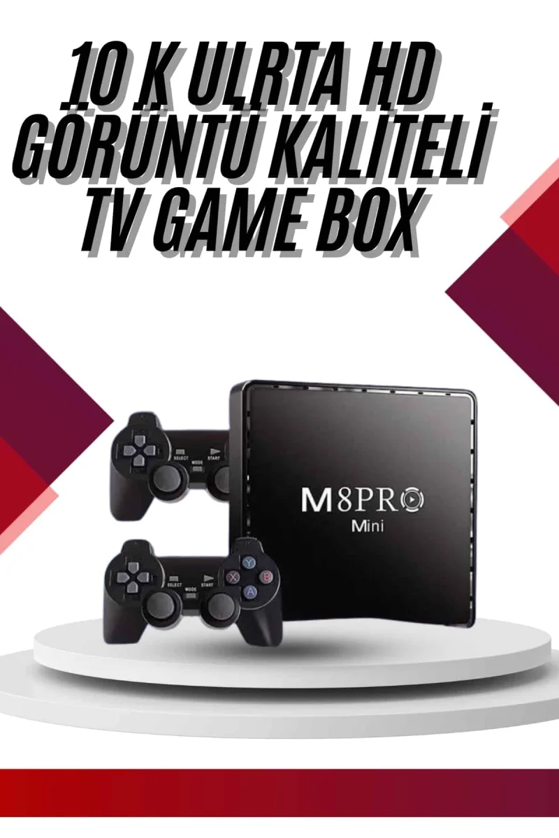 10K Ultra Hd Video Oyun Konsolu Android Tv Box 2.4g Game Stick
