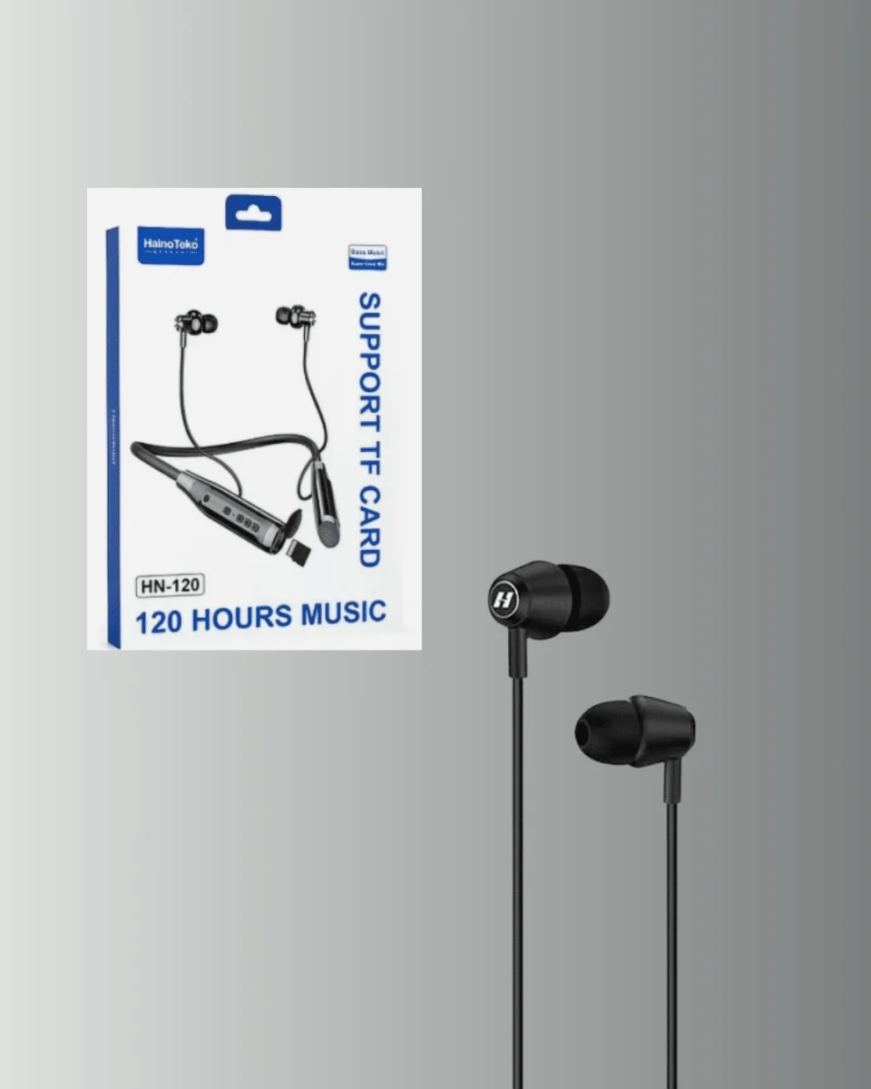 120 Saat Pil Ömrüyle Boyun Askılı Bluetooth Kulaklık – Spor ve Günlük Kullanım İçin