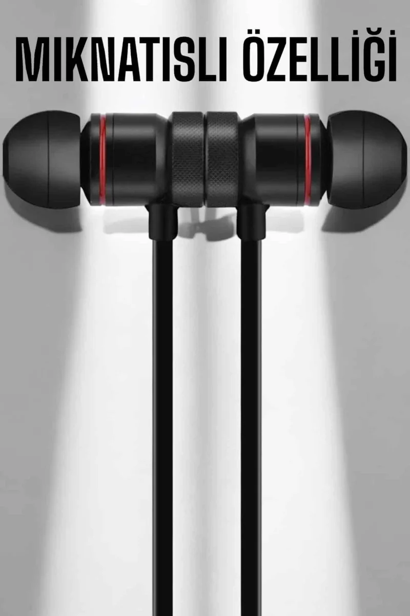 Kablolu Mıknatıslı Sport Kulaklık Bluetooth Bağlantılı