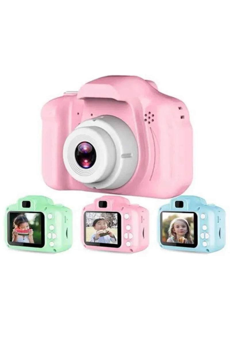 Çocuklara Özel Fotoğraf Ve Video Çeken Mini Çok Renkli Fotoğraf Makinesi