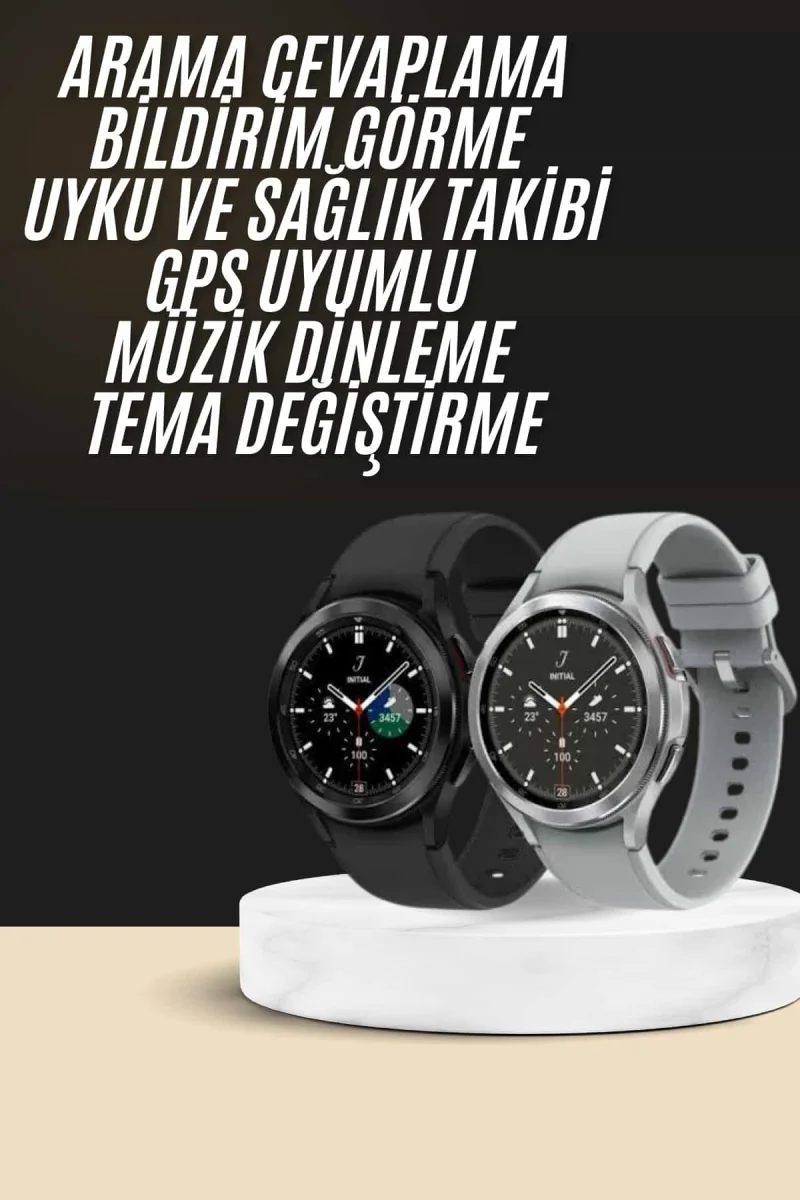 Yeni Nesil Akıllı Saat Çağrı Cevaplayabilen Plastik 47 Mm Uyumlu Kordon