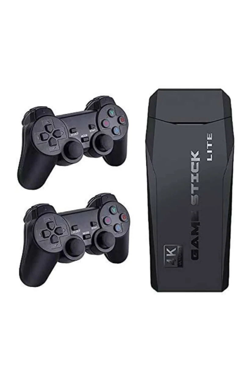 Game Stick El Atarisi 2.4g Kablosuz Çift Kol Oyunlar 4k Game Stick 3500 Oyunlu Atari Uyumlu