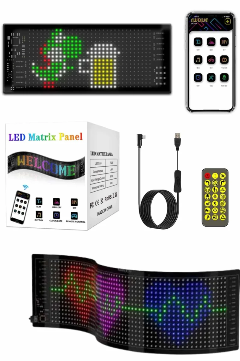 Led Panel Led Uzaktan Kumandalı Telefon Kontrollü LED Ekran