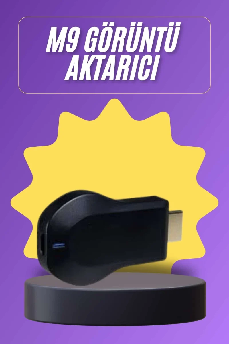 Kablosuz HDMI Wifi Görüntü Aktarıcı Tüm Cihazlara Uyumlu