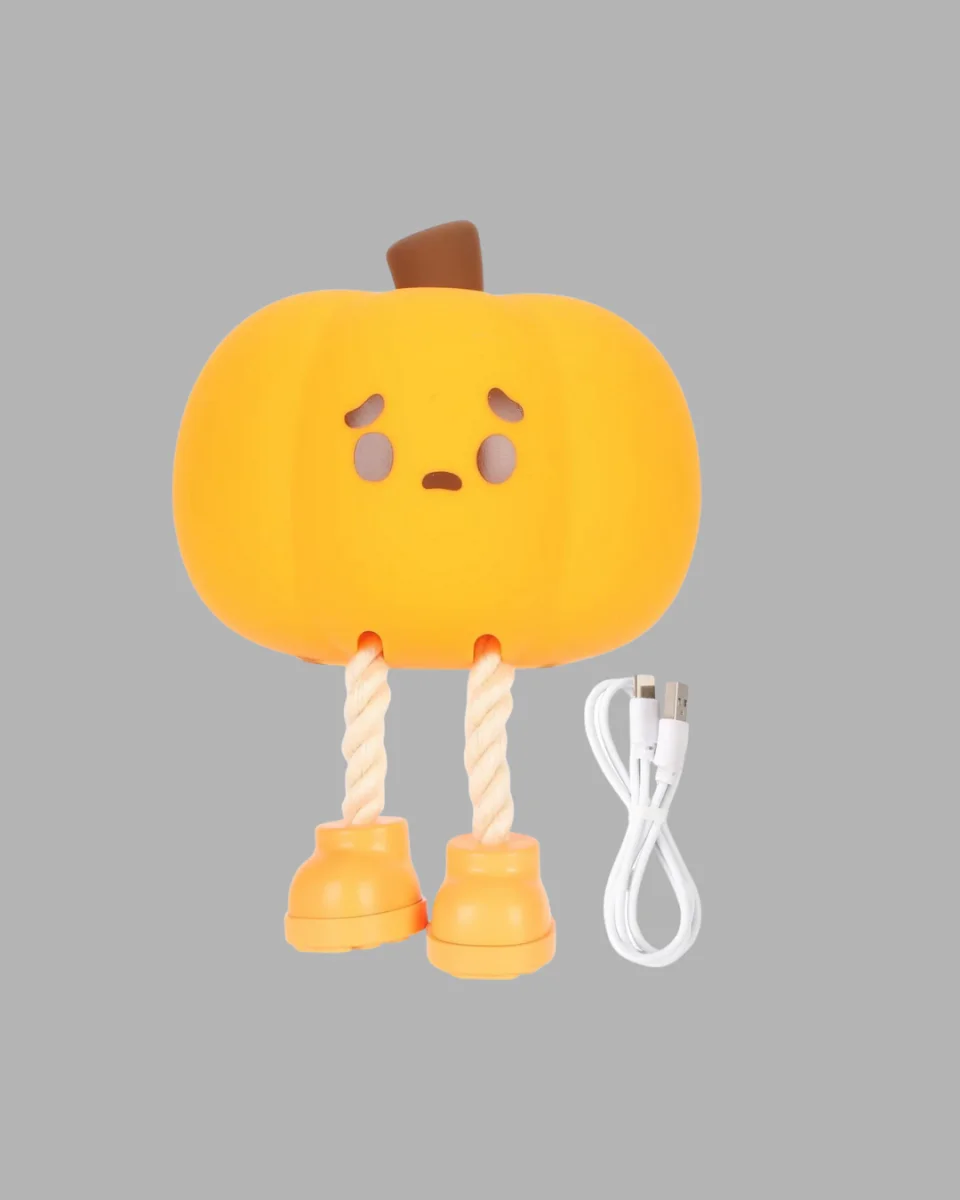 Pumpkin LED Night Light Dokunmatik Şarjlı Silikon Gece Lambası