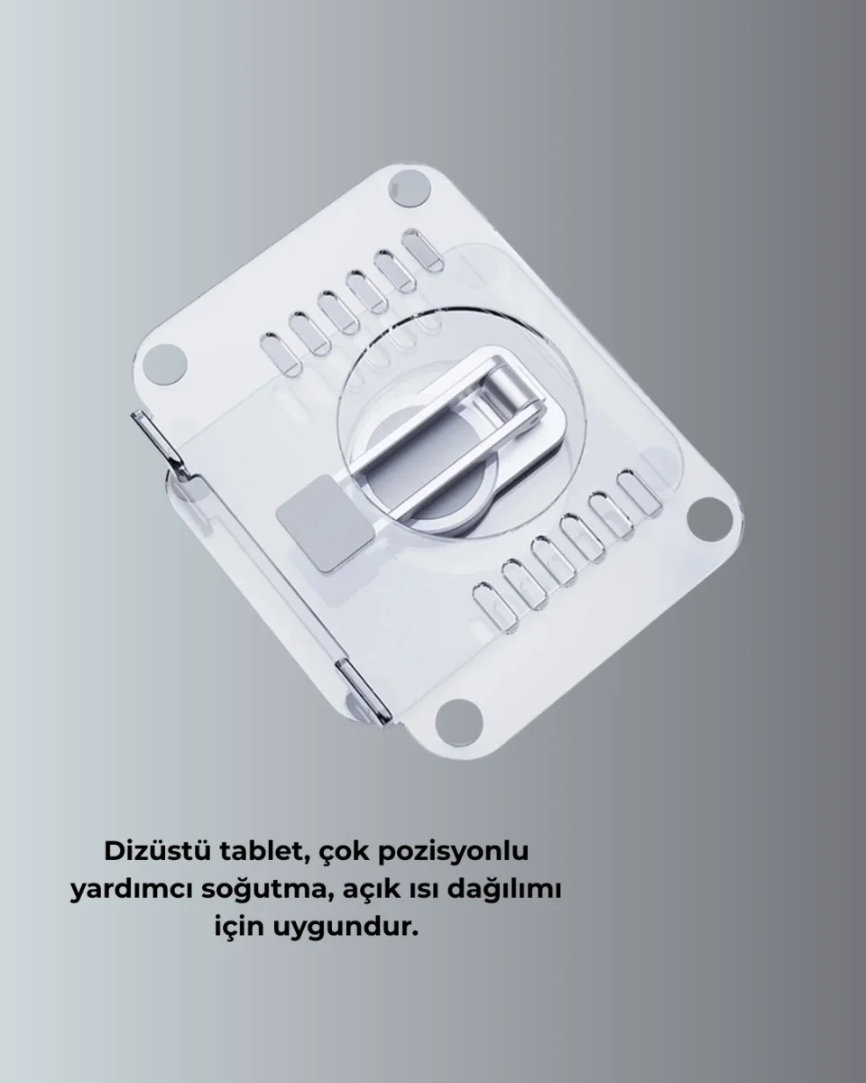 Çift Eksenli Ayarlanabilir Tablet Destek Standı