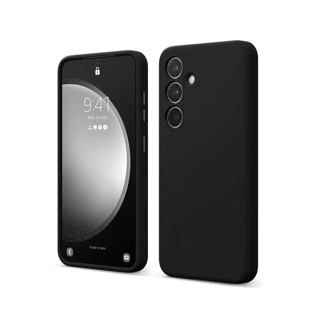 Newface Samsung Galaxy S24 FE Kılıf First Silikon - Siyah
