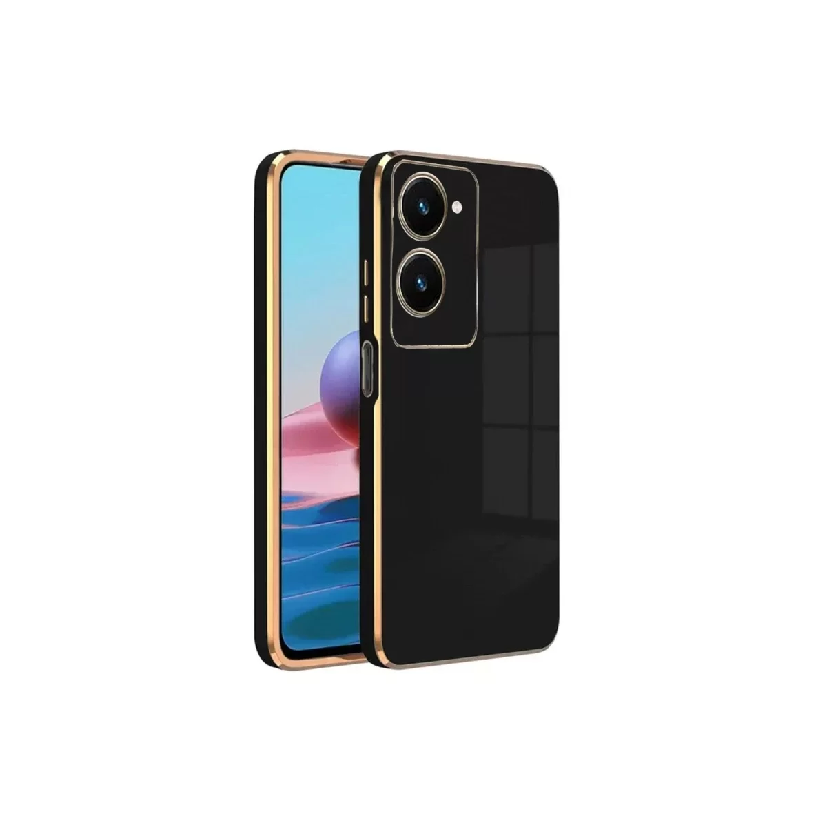 Newface Vivo Y18 Kılıf Volet Silikon - Siyah