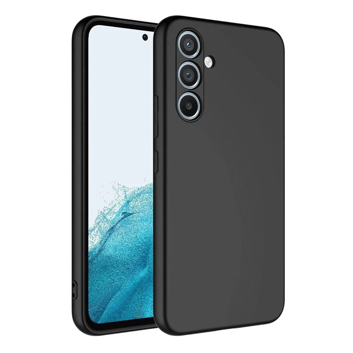 Newface Samsung Galaxy A16 5G Kılıf First Silikon - Siyah