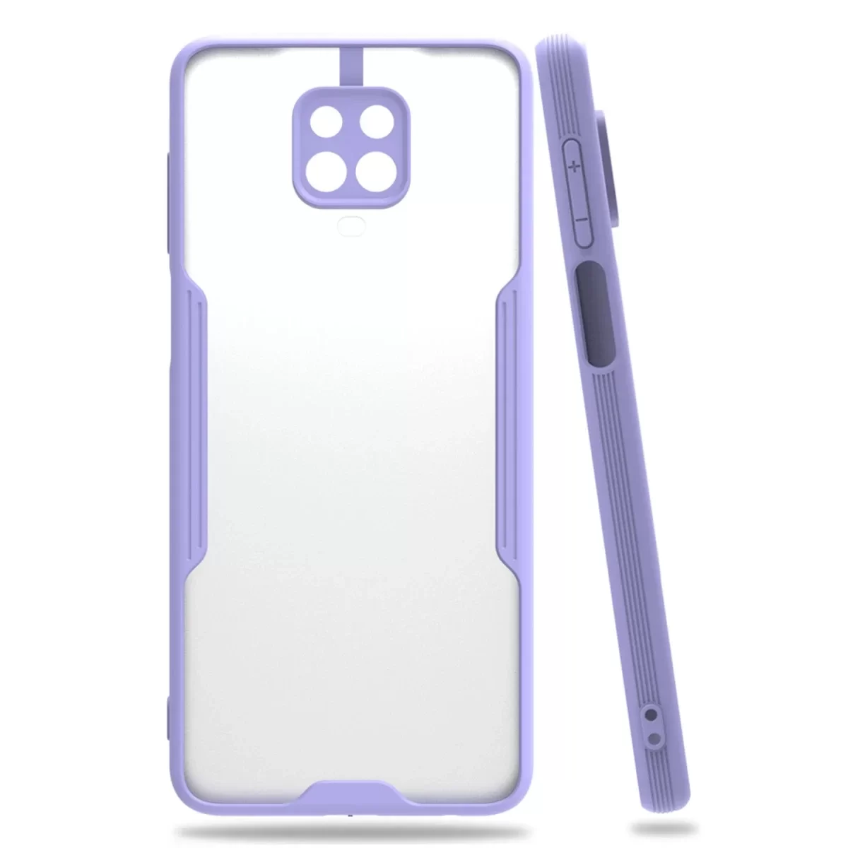 Newface Xiaomi Redmi Note 9S Kılıf Platin Silikon - Lila