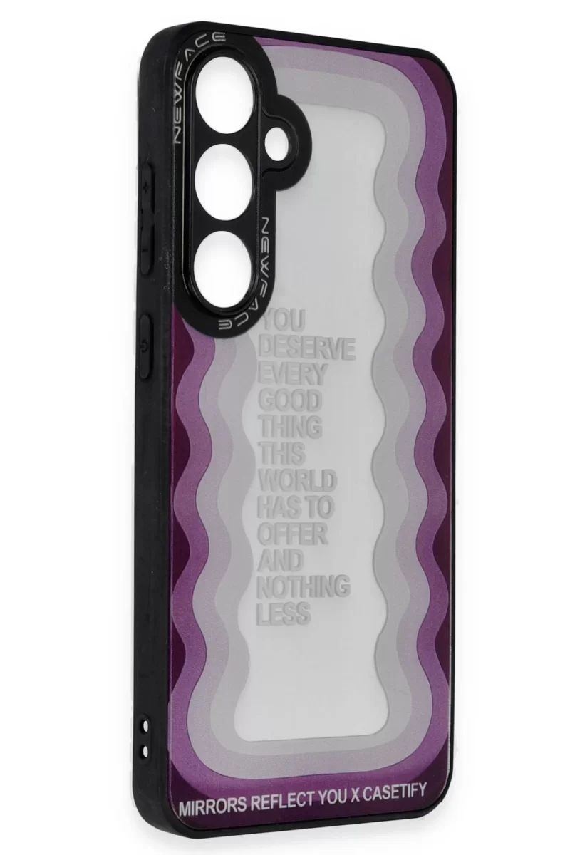 Newface Samsung Galaxy A25 5G Kılıf Mirror Desenli Kapak - Mirror - 5