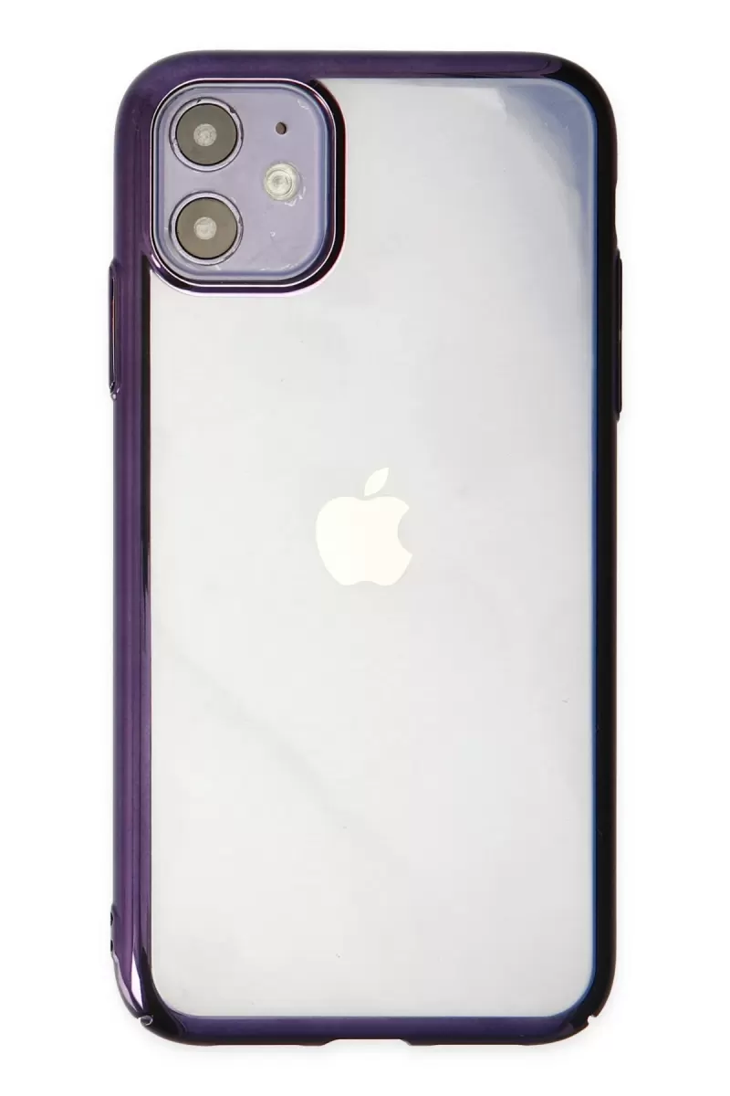 Newface Apple iPhone 12 Kılıf Element Silikon - Mor