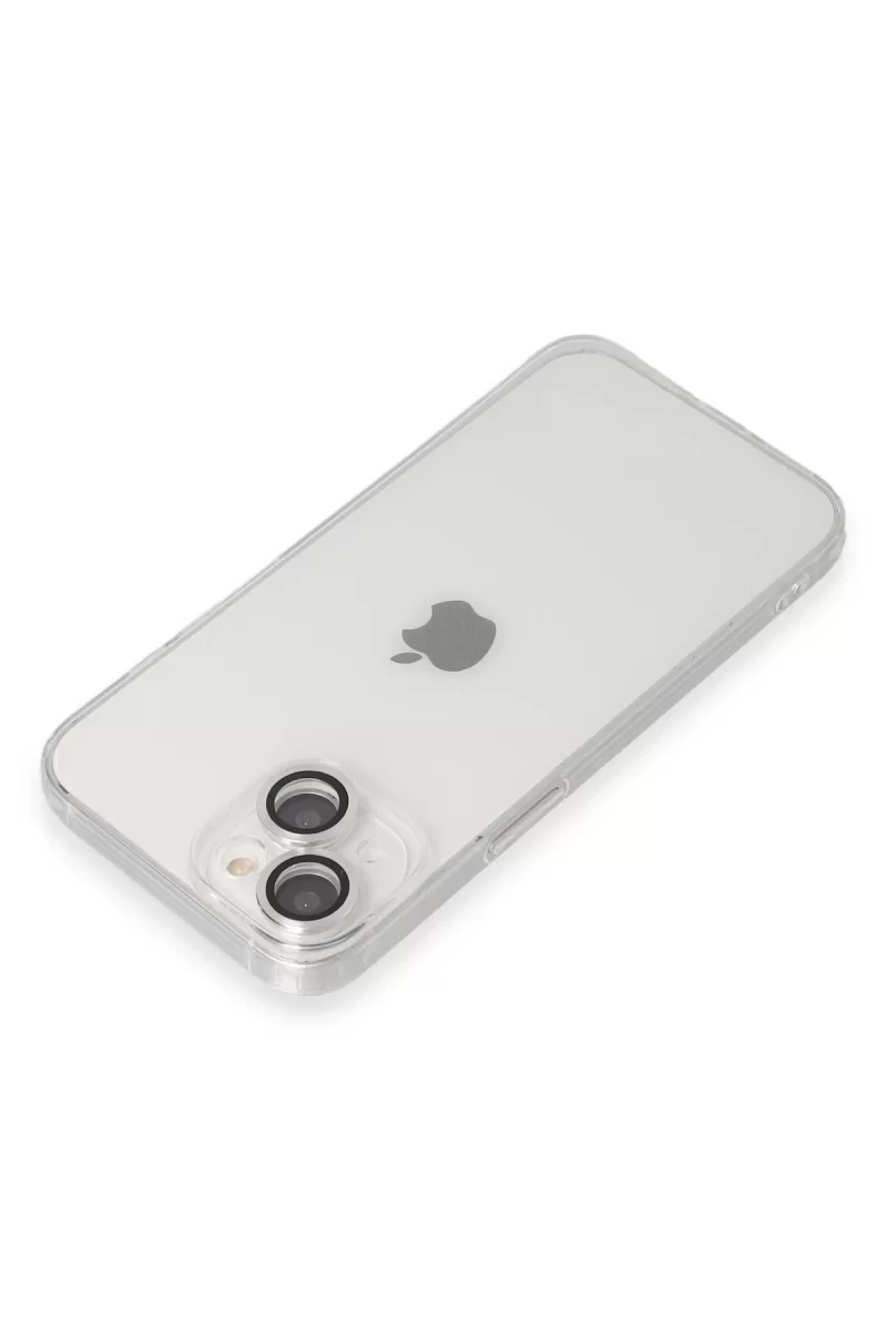 Newface Apple iPhone 14 Kılıf Luko Lens Silikon - Gümüş