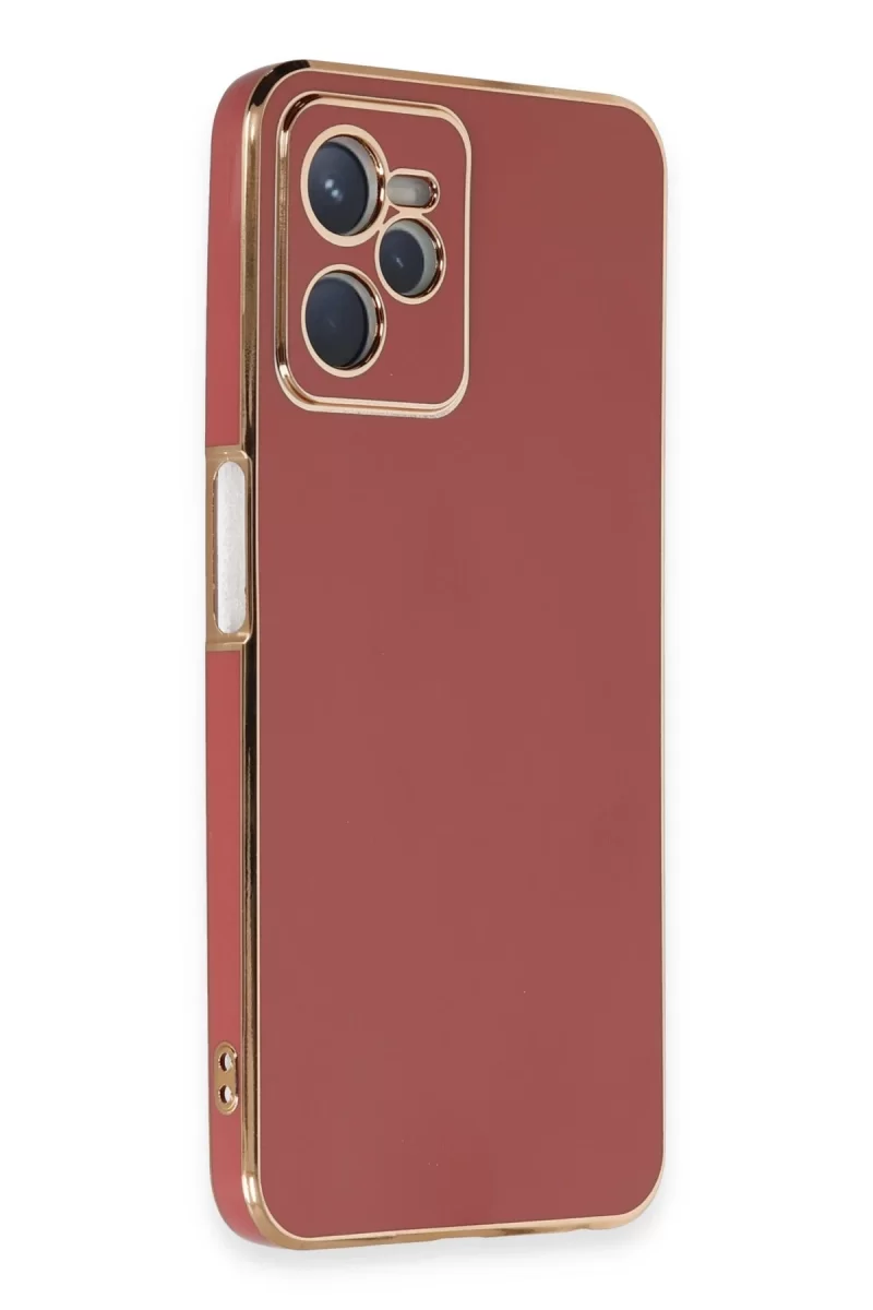 Newface Realme C35 Kılıf Volet Silikon - Kırmızı