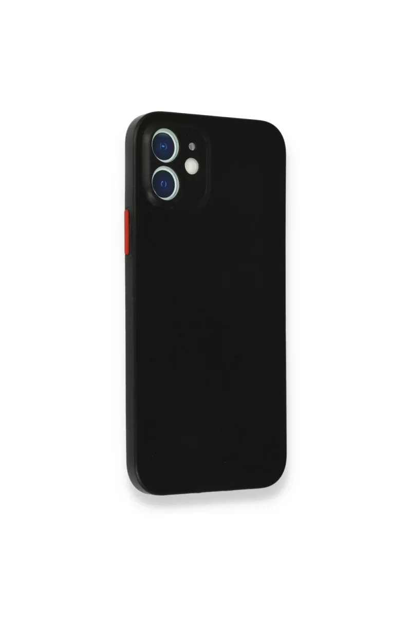 Newface Apple iPhone 12 Mini Kılıf PP Ultra İnce Kapak - Siyah