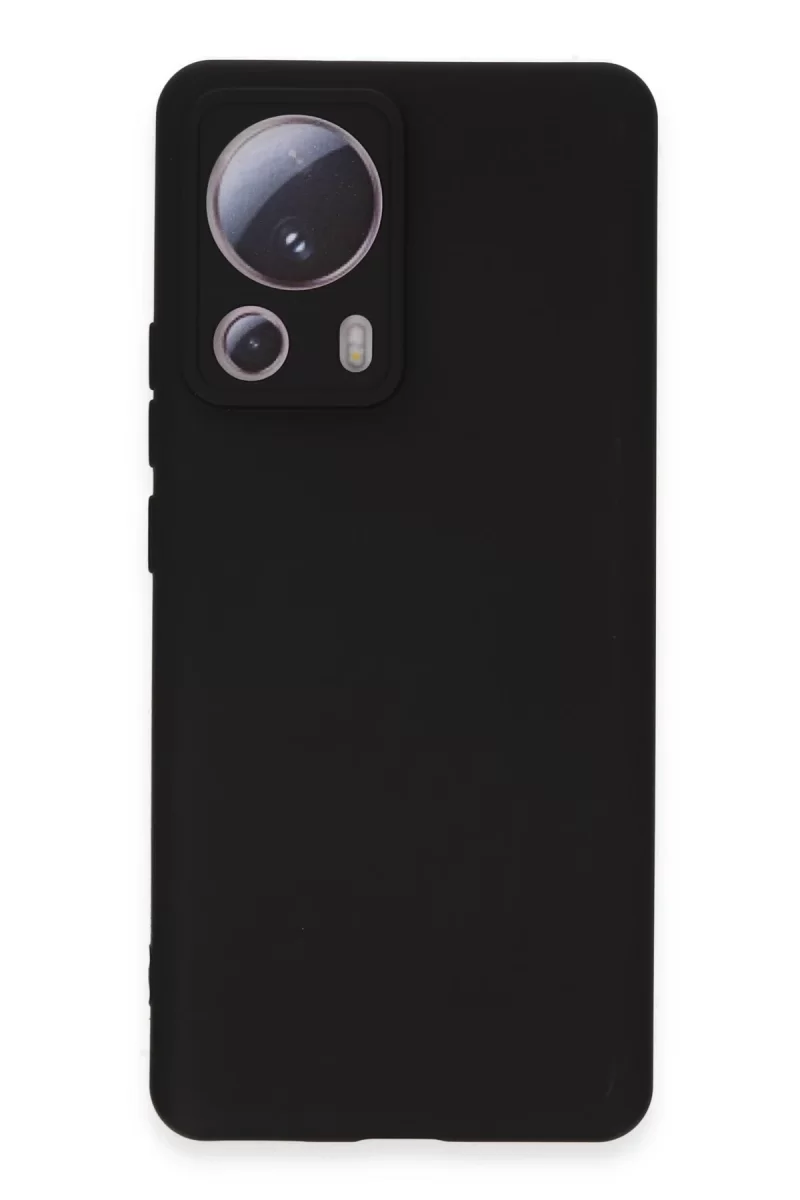Newface Xiaomi Mi 13 Lite Kılıf Nano içi Kadife Silikon - Siyah