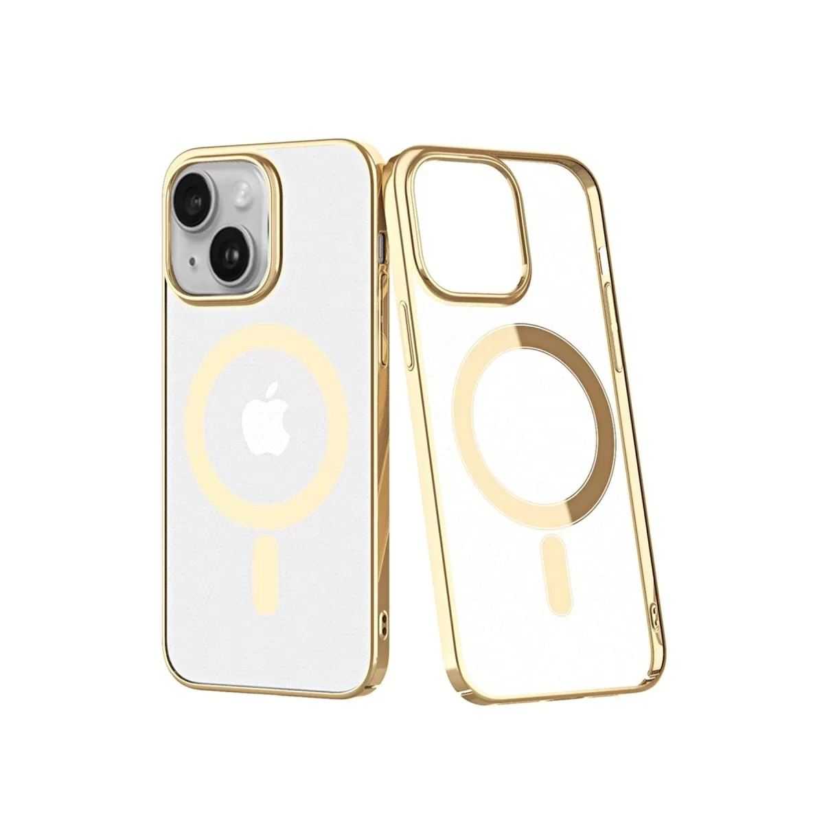 Newface Apple iPhone 14 Plus Kılıf Element Magneticsafe Sert Kapak - Gold