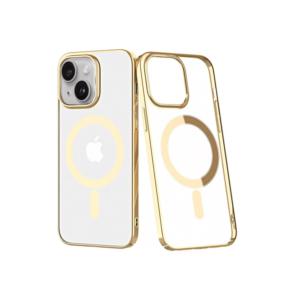Newface Apple iPhone 14 Plus Kılıf Element Magneticsafe Sert Kapak - Gold
