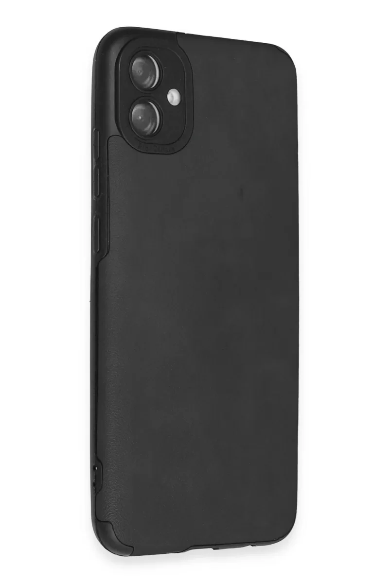 Newface Samsung Galaxy A04E Kılıf Loop Deri Silikon - Siyah