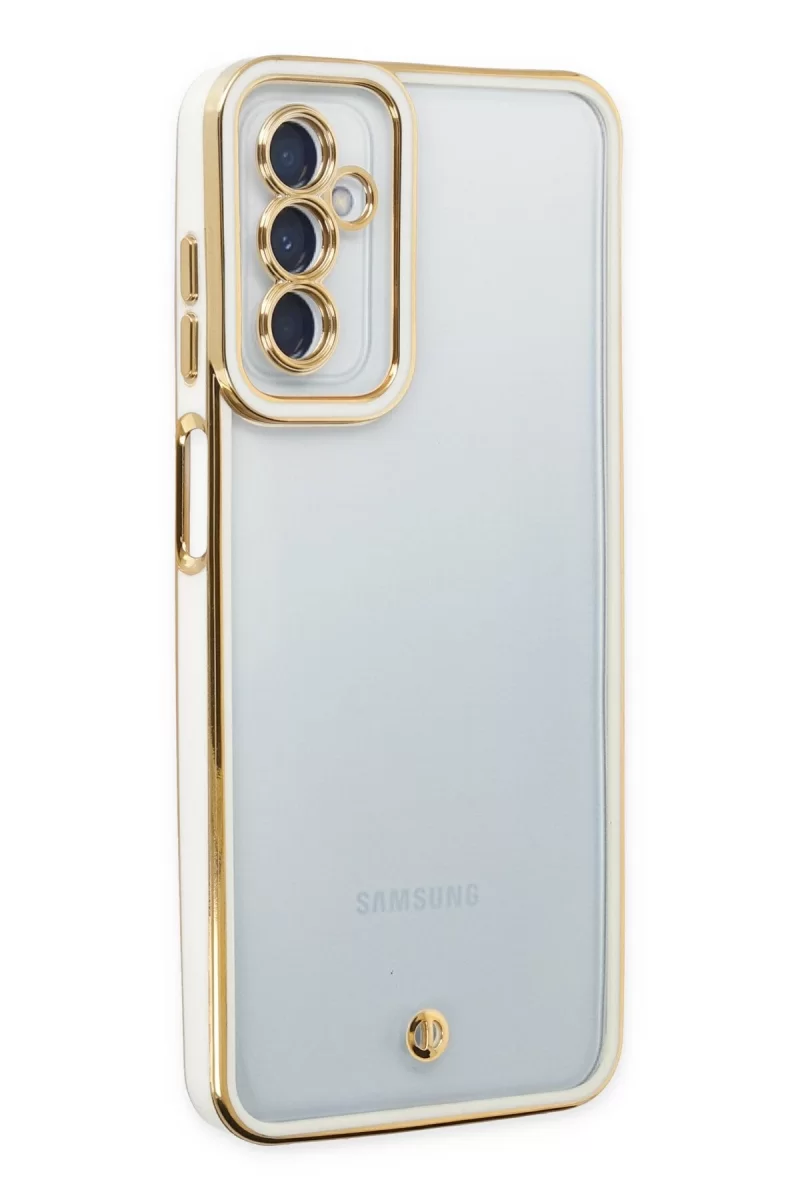 Newface Samsung Galaxy M23 Kılıf Liva Lens Silikon - Beyaz