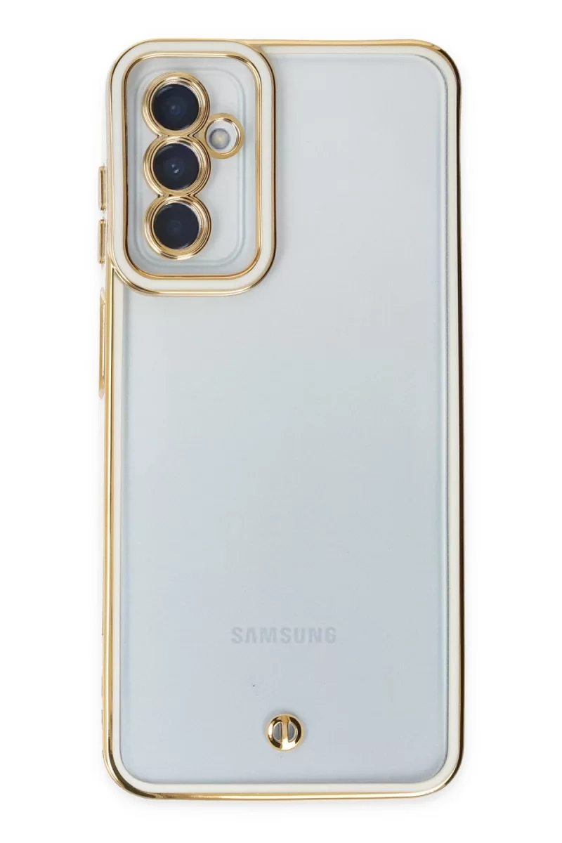 Newface Samsung Galaxy M23 Kılıf Liva Lens Silikon - Beyaz