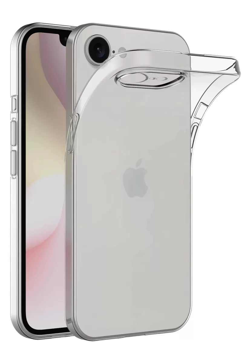 Newface Apple iPhone 16E Kılıf Lüx Şeffaf Silikon