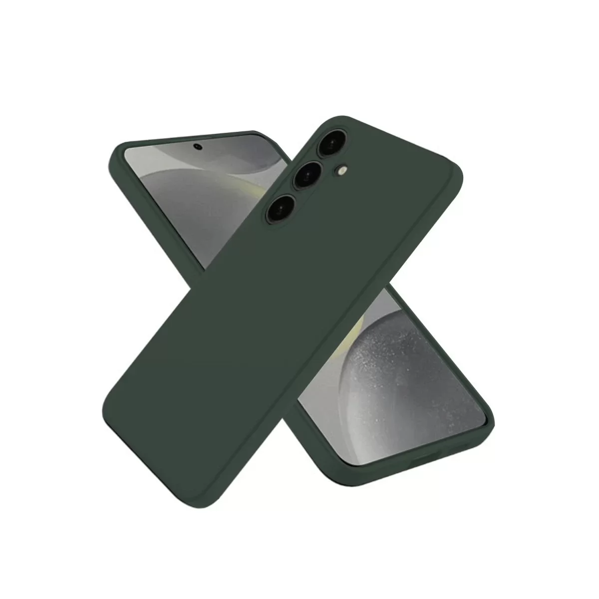 Newface Samsung Galaxy A36 Kılıf First Silikon - Koyu Yeşil