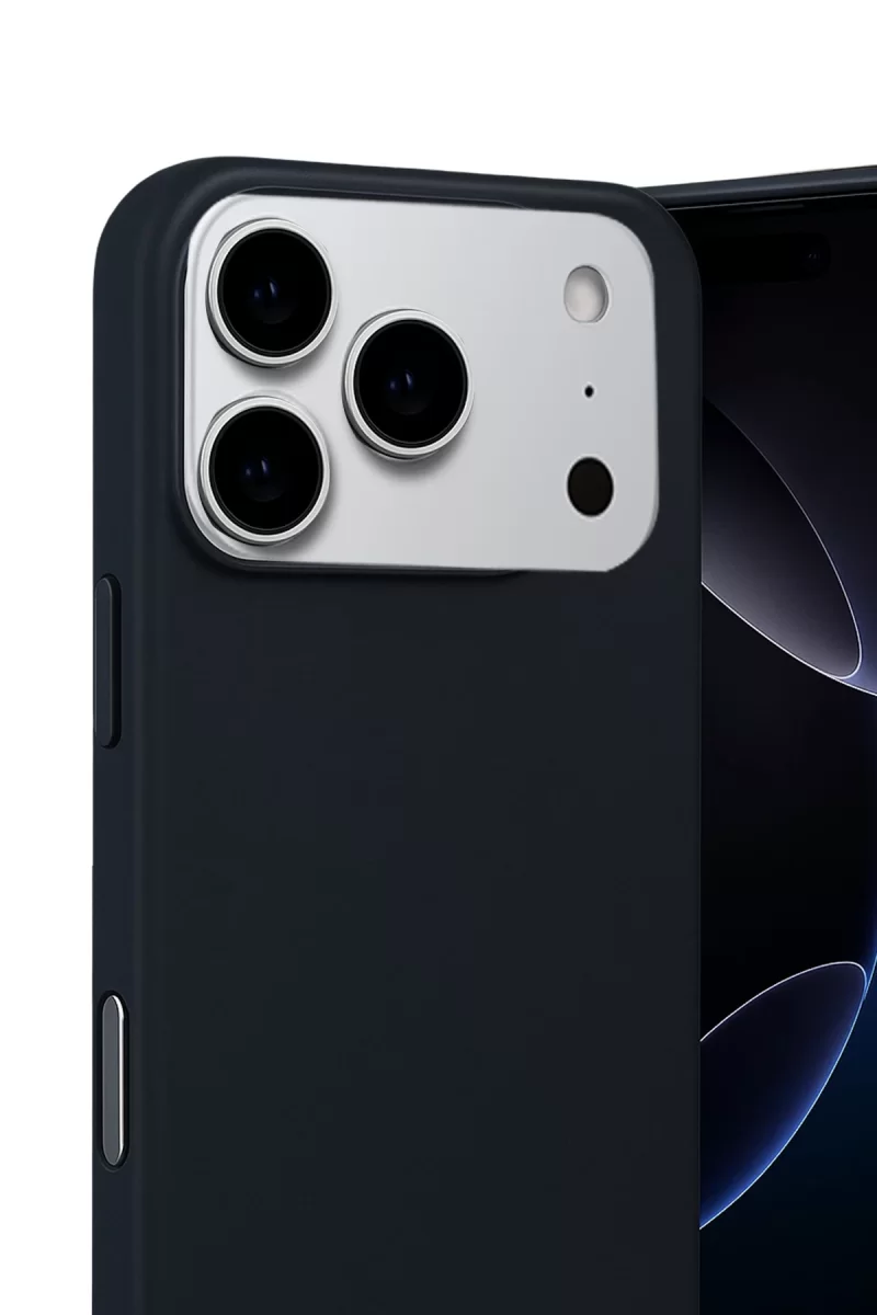 Newface Apple iPhone 17 Pro Max Nano içi Kadife Silikon - Siyah