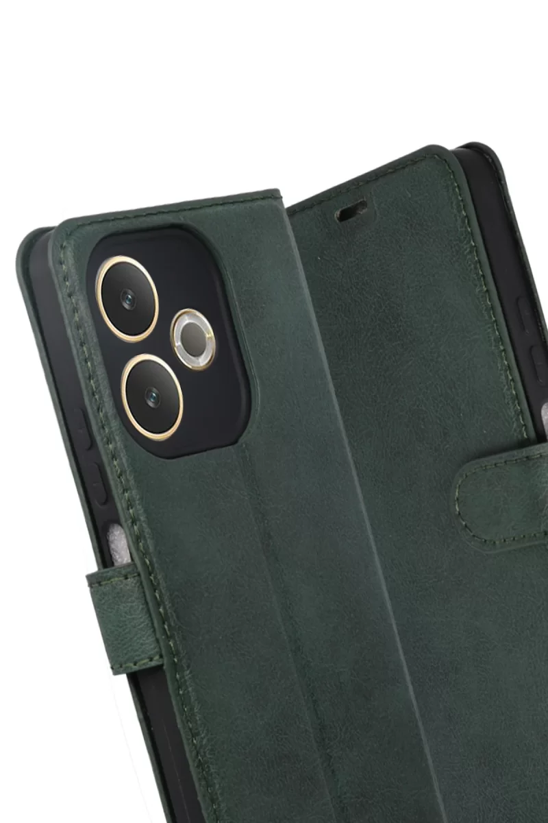 Newface Oppo A5 Pro 4G Trend S Plus Kapaklı Kılıf - Yeşil