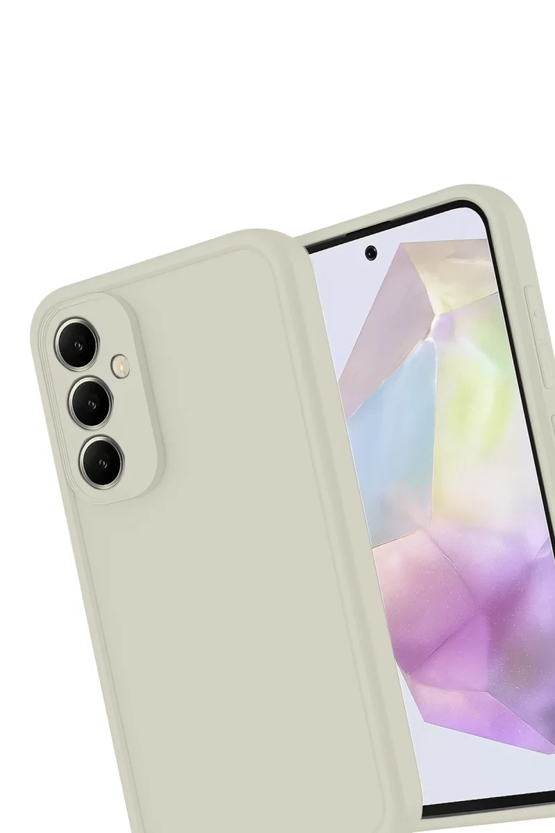 Newface Samsung Galaxy A17 5G Viera Silikon - Krem