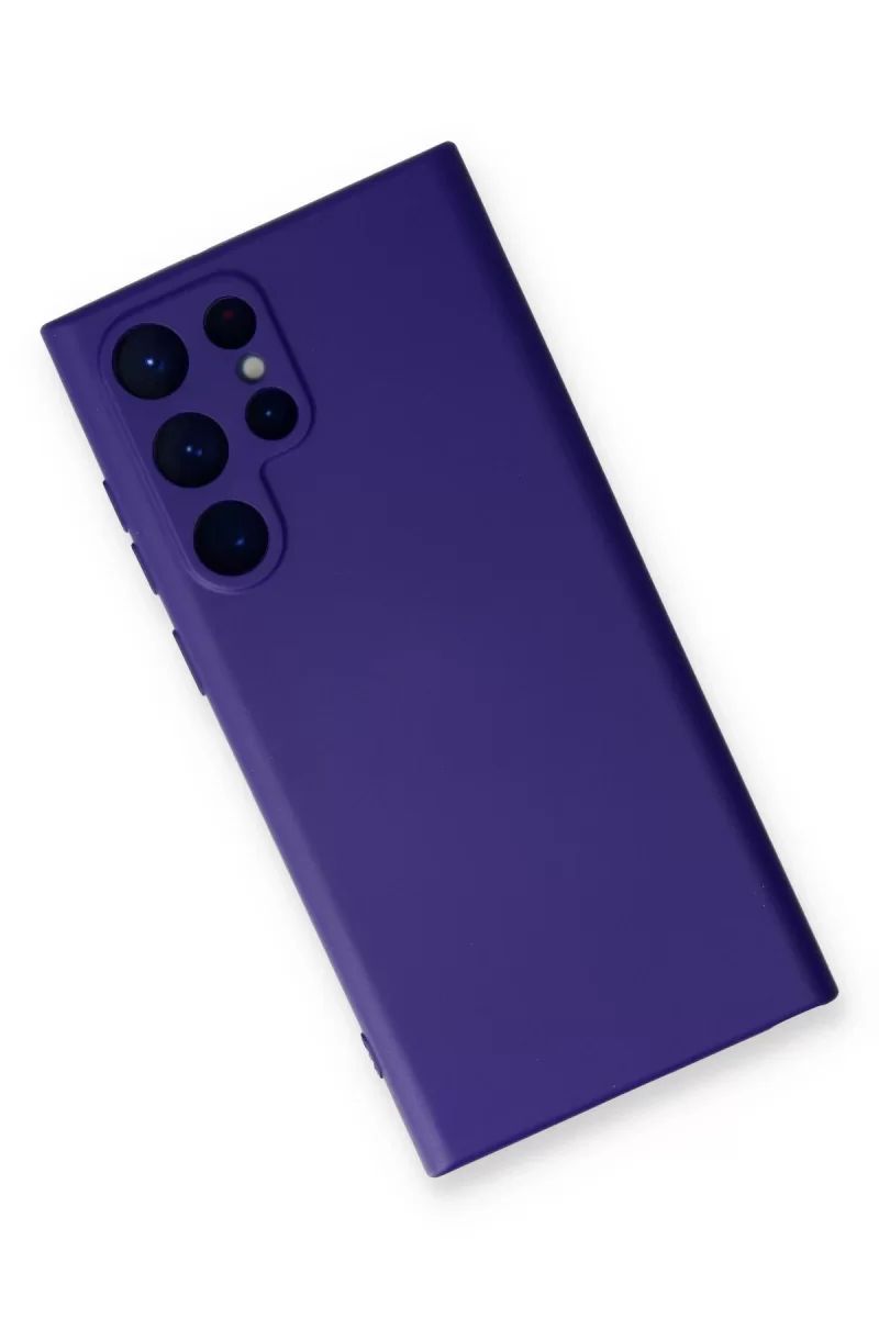 Newface Samsung Galaxy S24 Ultra Kılıf Nano içi Kadife Silikon - Mor