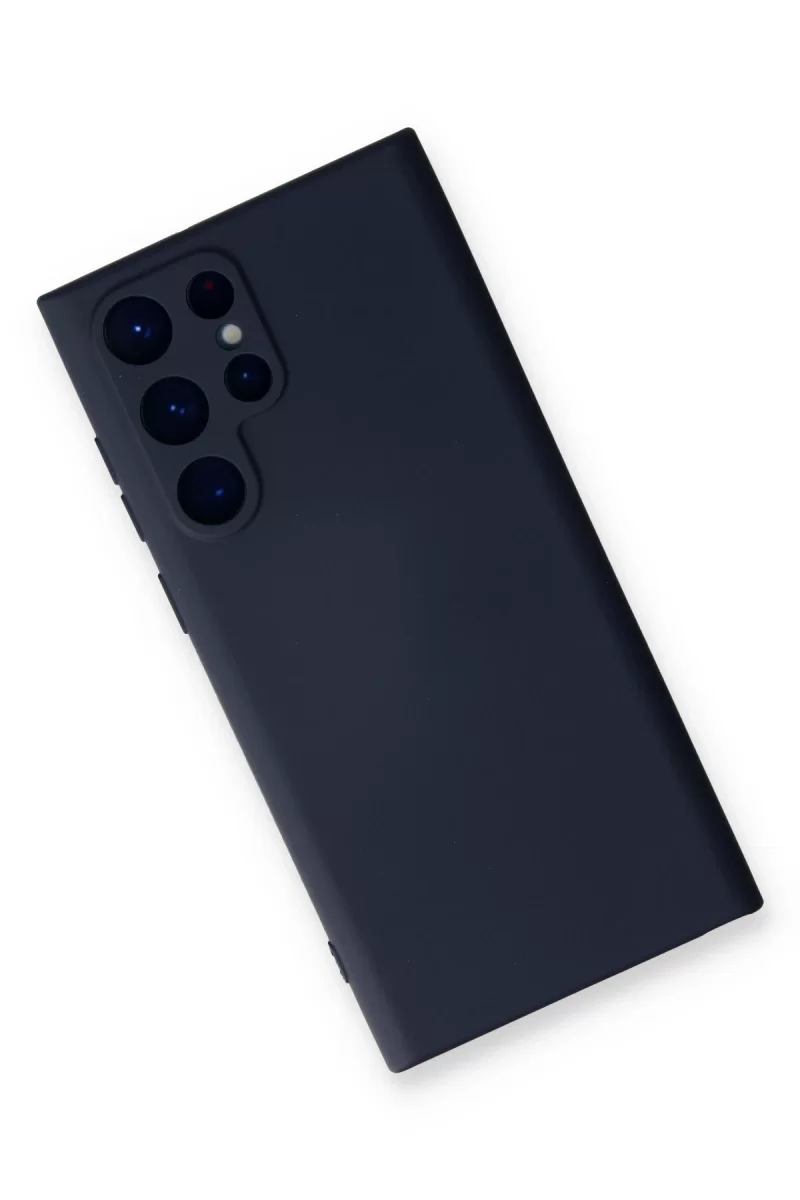 Newface Samsung Galaxy S24 Ultra Kılıf Nano içi Kadife Silikon - Lacivert